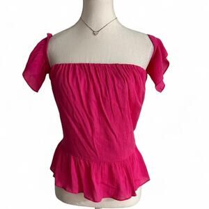 MISA Los Angeles Pink Chifon Casual Going Out Blouse Size XS